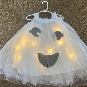 Pottery Barn Kids Glowing Ghost Costume - White and Black